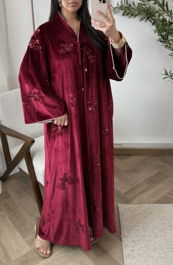 Abaya velours élégance – Image 9