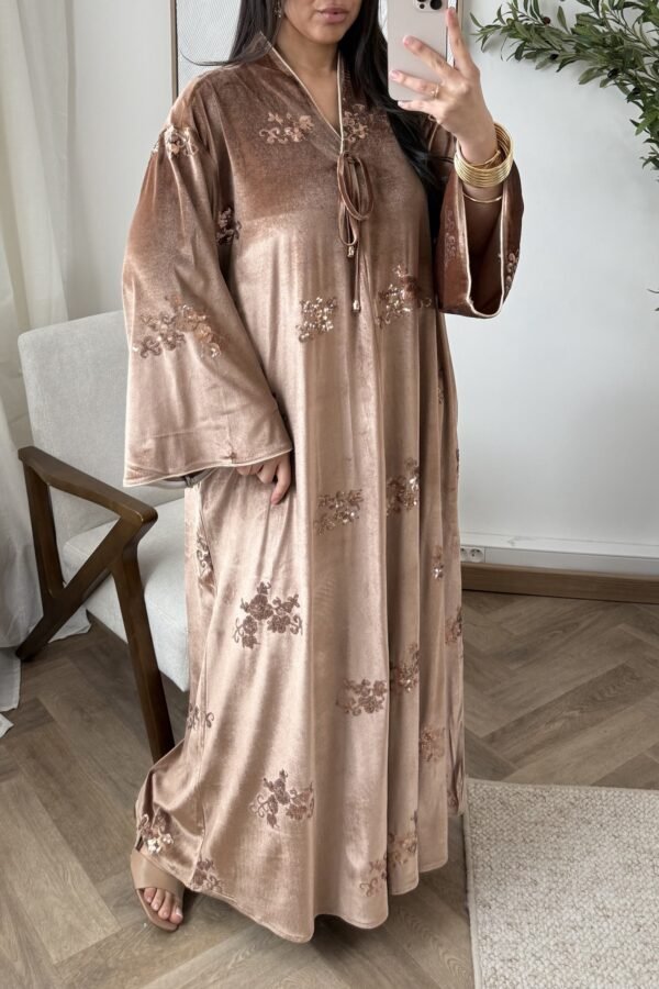 Abaya velours élégance – Image 7