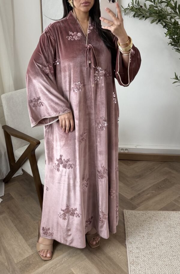 Abaya velours élégance – Image 3